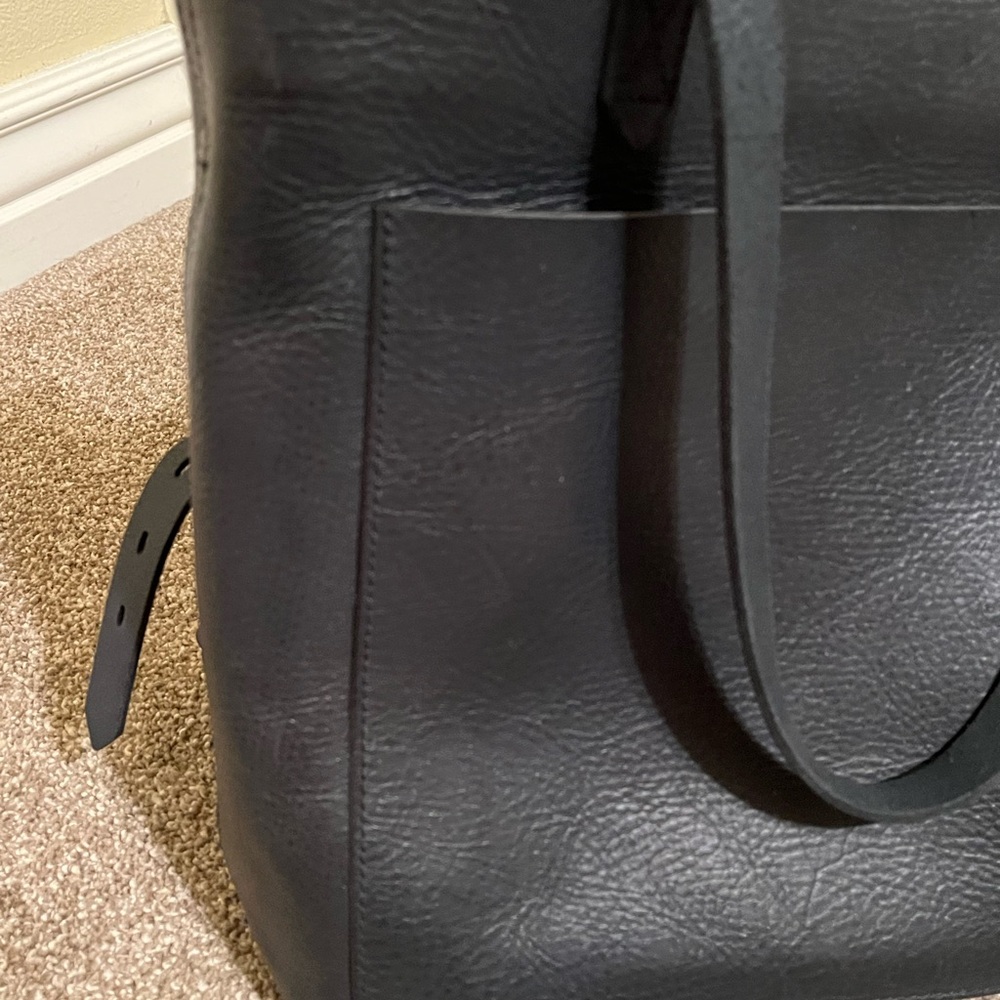 Madewell The Zip-Top Medium Transport Tote leather purse bag Crossbody Shoulder - Picture 3 of 15